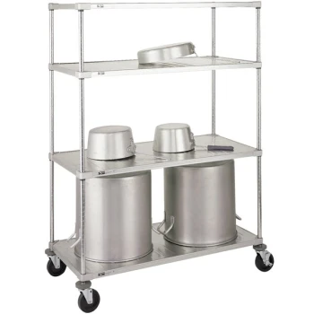 Metro PR60ES Mobile Solid Embossed Pot and Pan Rack - 24" x 60" x 68"