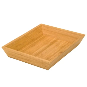 Delfin from Steelite International DFBK129BA1 12" x 9" Rectangle Bamboo Basket