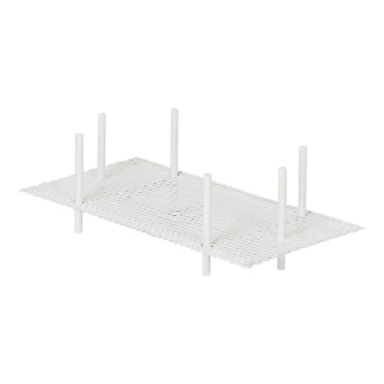 Cal-Mil Juno 10 1/2" x 5 1/2" x 4" White Metal Napkin Holder
