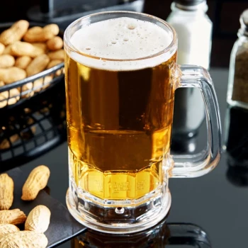 GET 00085-PC-CL 20 oz. Customizable Plastic Beer Mug - 12/Pack