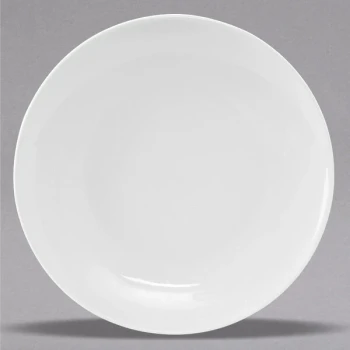 Tuxton VPA-121 Florence 12 1/8" Bright White Coupe China Plate - 12/Case