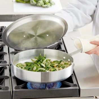 Choice 5 Qt. Aluminum Saute Pan with Cover