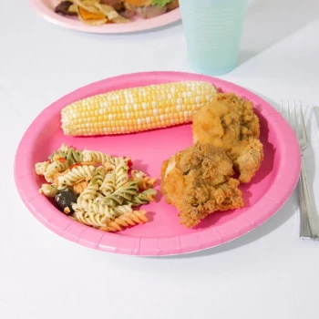 Creative Converting 503042B 10" Candy Pink Paper Plate - 24/Pack