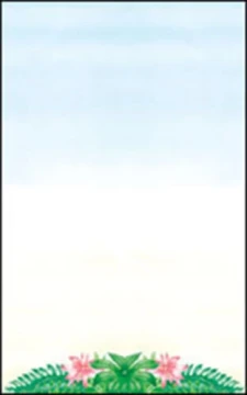 Choice 8 1/2" x 11" Menu Paper - Tropical Themed Toucan Design Middle Insert - 100/Pack