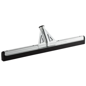 Carlisle Flo-Pac 36682400 22" Black Double Foam Rubber Heavy-Duty Floor Squeegee with Metal Frame