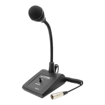 Speco Technologies MA Series 6 5/16" x 4 3/4" x 15 13/16" Adjustable Gooseneck Desktop Paging Microphone MHL5S