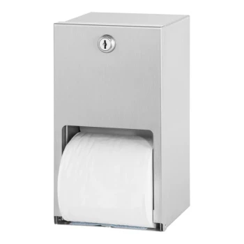 Bradley 5402-000000 Stainless Steel Surface-Mounted Multi-Roll Toilet Tissue Dispenser