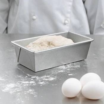 Chicago Metallic 41065 3/4 lb. Glazed Aluminized Steel Bread Loaf Pan - 8 inch x 4 inch x 2 1/2 inch