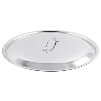 Bon Chef 71032-CF-COVER Classic Country French Collection 12 3/8 inch Stainless Steel Cover for 9 Qt. Brazier Pot
