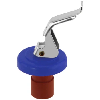 Franmara Italia Blue Wine Bottle Stopper with Metal Lever 2278-09 - 10/Pack