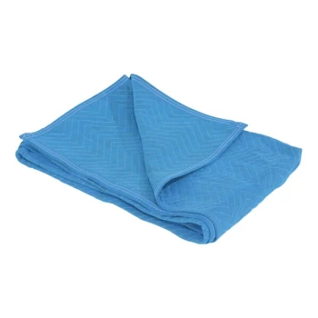 Vestil 72" x 80" Standard Blue Quilted Fabric Moving Blanket QPC-7280-DP-1PK