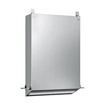 American Specialties, Inc. Traditional 10-0439 Stainless Steel Recessed Paper Towel Dispenser with Concealed Body