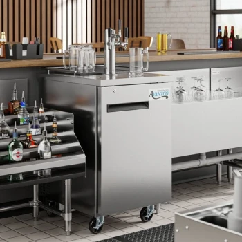 Avantco UDD-1-HC-S Triple Tap Kegerator Beer Dispenser - Stainless Steel, (1) 1/2 Keg Capacity