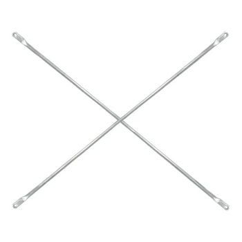 Metaltech SaferStack 10' x 2' Standard Galvanized Steel Scaffolding Cross Brace M-MC24120