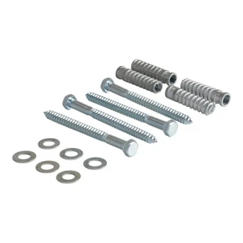 Vestil CS-33-KIT-4 Q195 Steel Concrete Hardware Kit for 4-Hole Car Stops