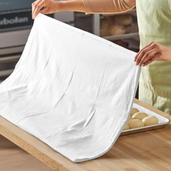 Choice 36" x 36" White 100% Cotton Flour Sack Towel - 12/Pack