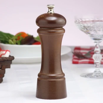Chef Specialties 06152 Professional Series 6" Customizable Elegance Walnut Salt Mill
