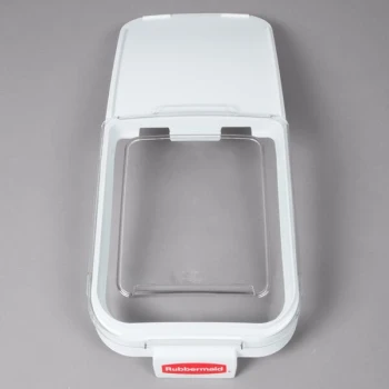 Rubbermaid® FG9F7700CLR Replacement Sliding Lid with Scoop Hook for Rubbermaid® FG360088WHT