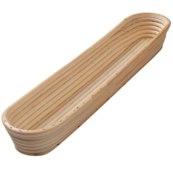 Matfer Bourgeat 118515 16 1/4" x 3 3/4" Willow Long Oval Banneton Proofing Basket