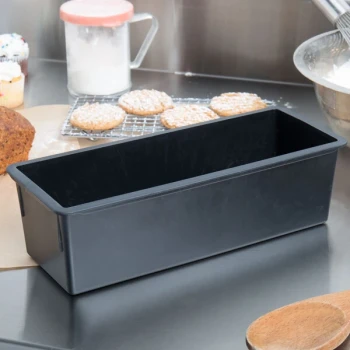 Matfer Bourgeat 345934 Exoglass 1 LB. Non-Stick Bread Loaf Pan - 9 3/4 inch x 3 1/2 inch x 3 1/4 inch