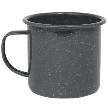 Crow Canyon Home K11GRY Stinson 12 oz. Gray Speckle Enamelware Mug