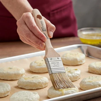 Ateco 60015 1 1/2"W Boar Bristle Pastry/Basting Brush