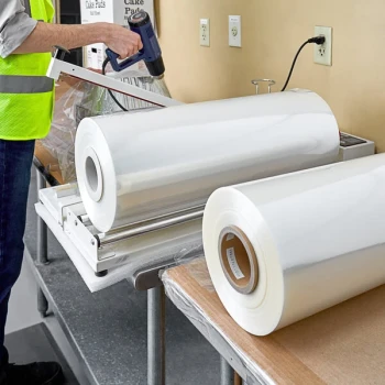 Lavex Pro 20" x 2625' 100 Gauge Polyolefin Cross-Linked Perforated Shrink Film