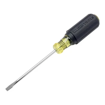 Klein Tools 3/16" Cabinet Tip Screwdriver with 4" Round Shank 601-4