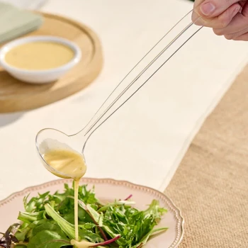 Visions 2 oz. Clear Disposable Plastic Ladle - 48/Case
