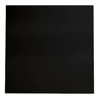 Superior Surfaces 36" x 36" Customizable Square Frosty Black Eased Edge Squared Corner Indoor Table Top