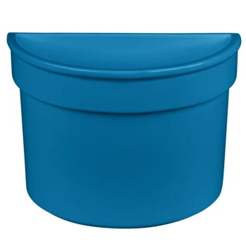 TableCraft CW1312SBL 5 Qt. Sky Blue Cast Aluminum Half Soup Bowl