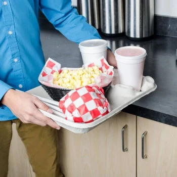 Huhtamaki Chinet 20990 StrongHolder 2 Cup Carrier with Large Tray - 100/Case