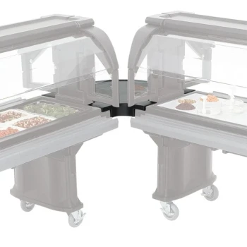 Cambro VBRC90110 Black Corner Connector for Versa Food Bars