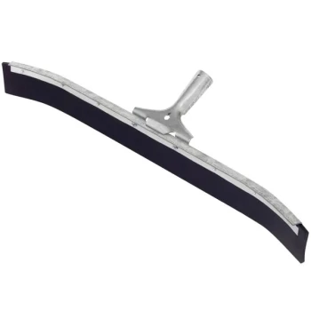 Rubbermaid® FG9C3400BLA 24" Black Curved Single Blade Rubber Floor Squeegee with Metal Frame