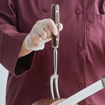 Mercer Culinary Praxis® 12 1/8" Forged Carving / Pot Fork with Rosewood Handle M26090
