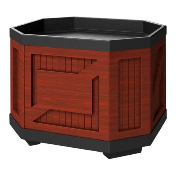 Borray Manufacturer Inc. 36 5/16" x 40 5/16" x 32 1/4" Cherry Plastic Orchard Bin