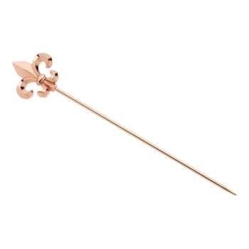 Barfly® 4 3/8" Copper-Plated Cocktail Pick with Fleur de Lis Top M37208CP - 12/Pack