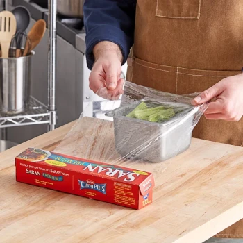 SC Johnson Saran™ 87077 Premium 100 Sq. Ft. Plastic Wrap - 12/Case