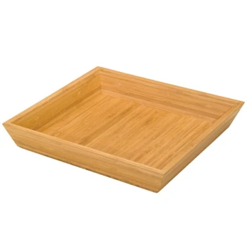Delfin from Steelite International DFBK12BA1 12" x 12" Square Bamboo Basket