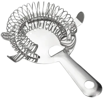TableCraft Stainless Steel 4-Prong Hawthorne Cocktail Strainer S209