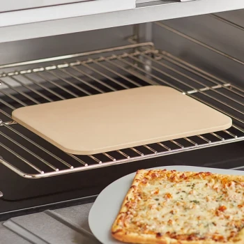 American Metalcraft STONE12 15" x 12" Rectangular Ceramic Economy Pizza Stone