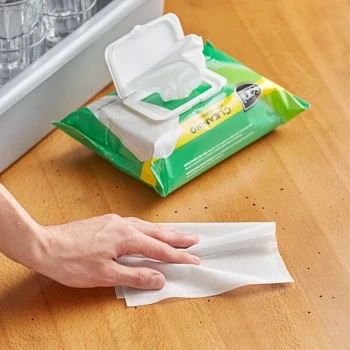 Sani Professional 7" x 11 1/2" 90 Count Cleaning Multi-Surface Wipes - 12/Case
