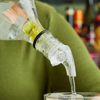 Choice 1.5 oz. 3-Ball Measured Liquor Pourer with No Collar - 12/Pack