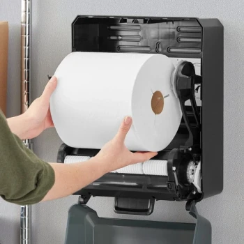 Tork Advanced White 1-Ply Notched Paper Towel Roll H80, 800 Feet / Roll - 6/Case