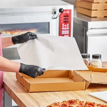 Choice 14" x 14" Quilon® Coated Pizza Box Liner - 4,000/Case