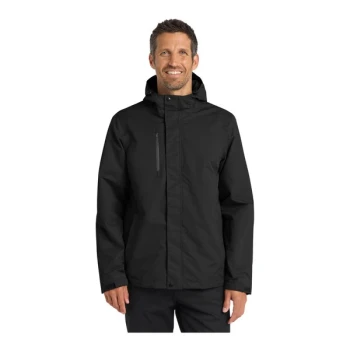 Port Authority J331 Unisex Customizable Black All-Conditions Parka Jacket - 3X