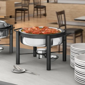 Acopa 6 Qt. Wrought Iron Pillar Round Chafer Stand