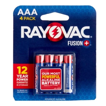 Rayovac 824-4TFUSK Fusion AAA Advanced Alkaline Batteries   - 4/Pack
