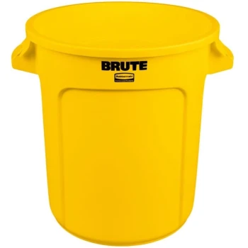 Rubbermaid® FG261000YEL BRUTE 10 Gallon Yellow Round Trash Can