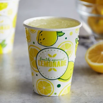 Carnival King 12 oz. Poly Paper Lemonade Cup - 1,000/Case